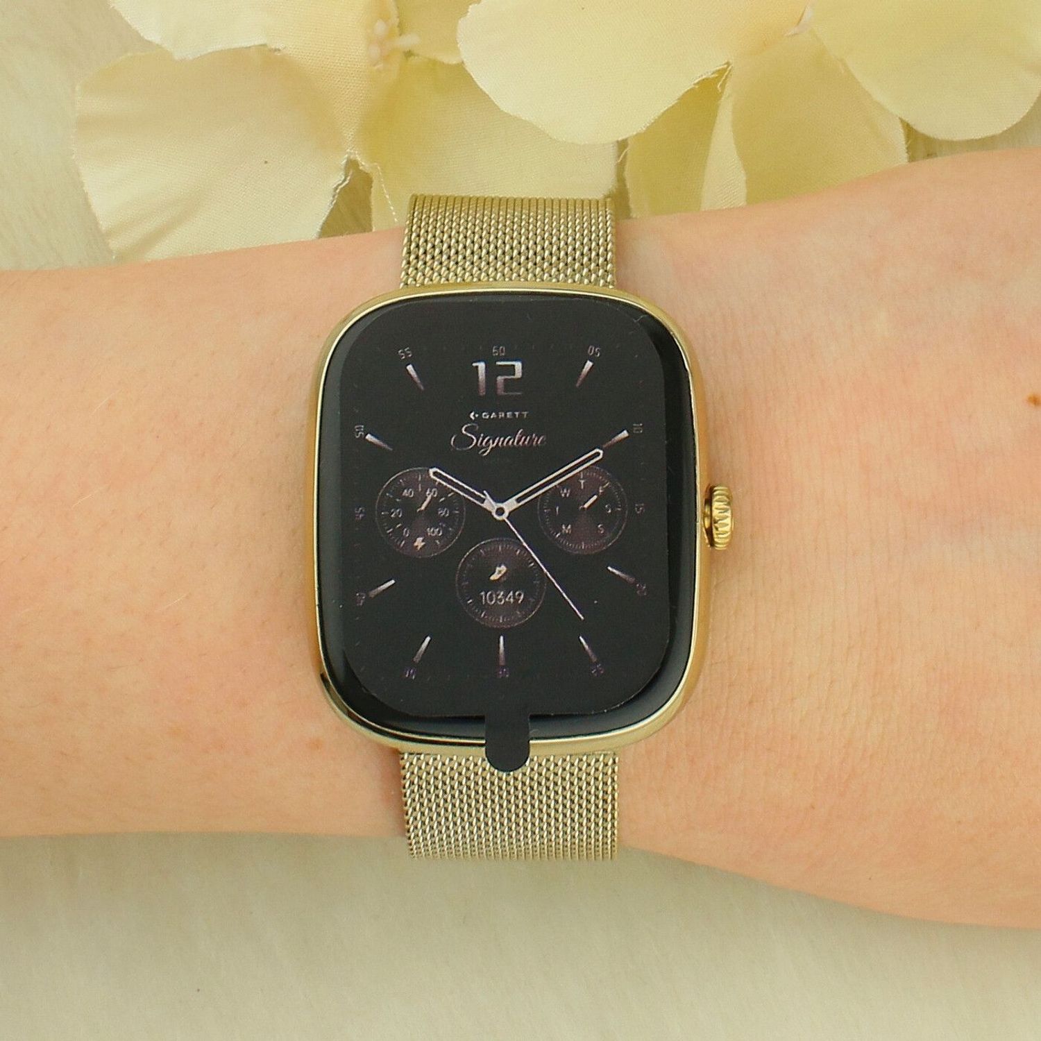 Zegarek Garett  folow złoty mesh.jpg